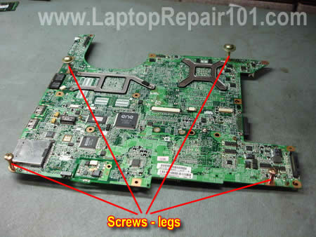 Motherboard legs