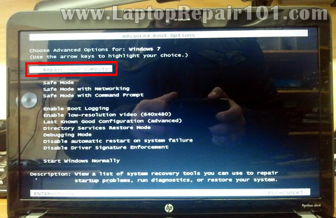 how to reinstall windows 7 on hp laptop