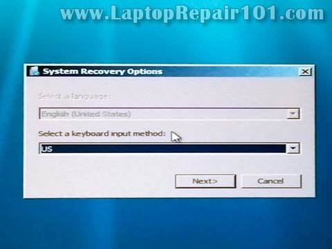 HP system recovery options