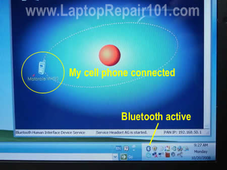 Bluetooth software installed