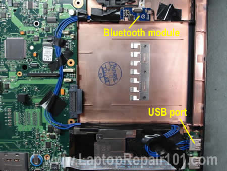 Route wires inside laptop