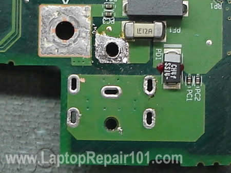 Apply fresh solder on terminal