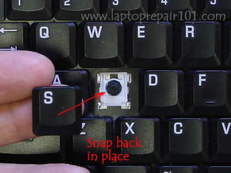 Snap key cap