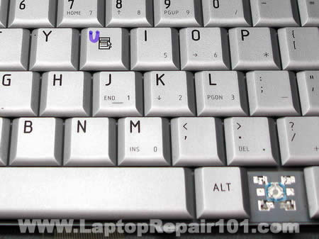 key fell off the keyboard. Fixing the problem. | Laptop Repair 101