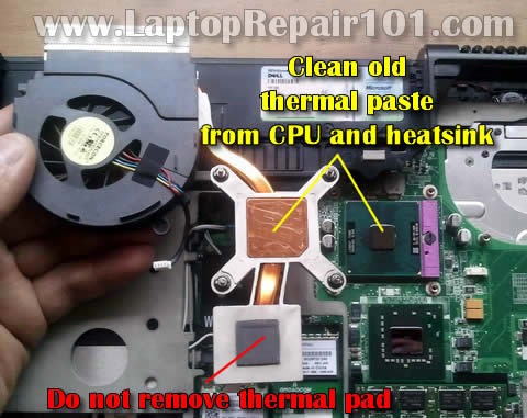 Apply fresh thermal paste