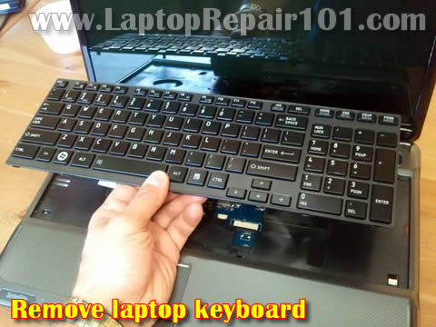 Remove laptop keyboard
