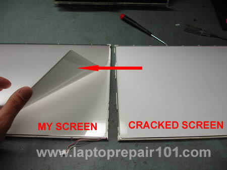 transfer damaged screen layers