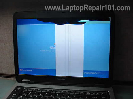 Broken laptop LCD screen