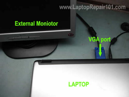 Connect external monitor